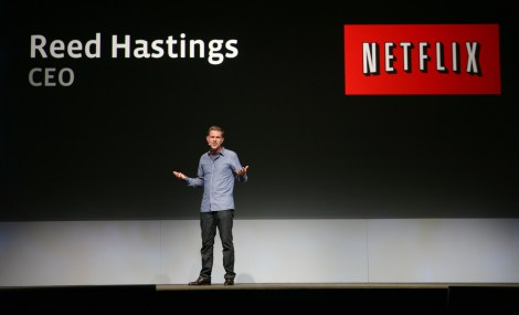 Netflix CEO Reed Hastings joins a keynot