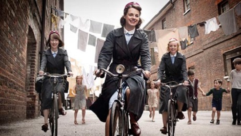 Call the Midwife  'We don't go out on bikes.'